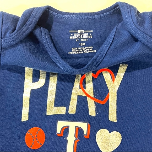 Baby Girl 18M Texas Rangers Runtastic 3-Pack Onsies Set - Picture 7 of 11